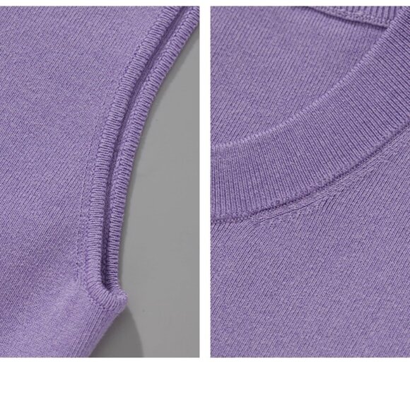 CHICJOC Women Silk blend top in grape purple size 42 - Picture 16 of 16